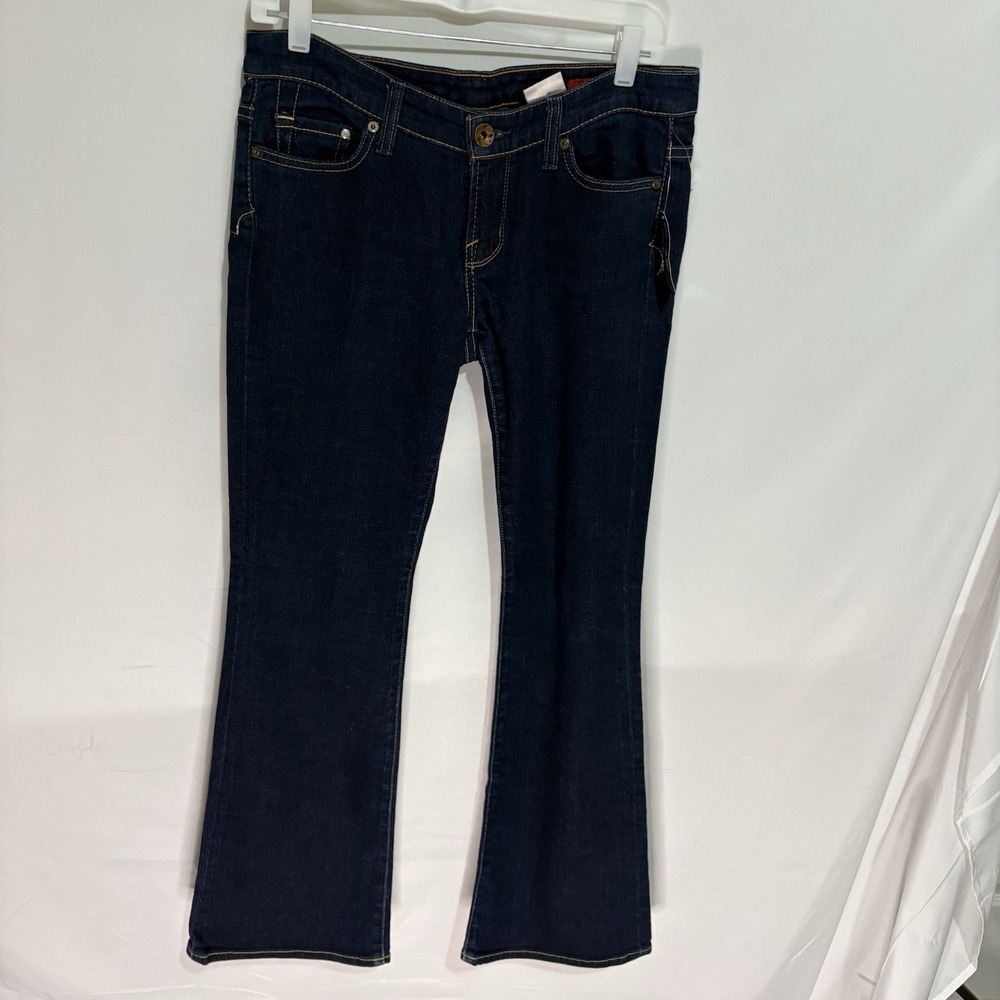 X2 Quality Denim Jeans Women's Curvy Regular Rise Bootcut Size 6 Dark Wash 32x30